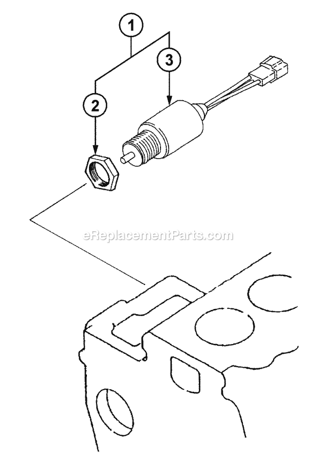 Control System Diagram and Parts List for 54A-458D100, 590-603-100 Cub Cadet Lawn Tractor
